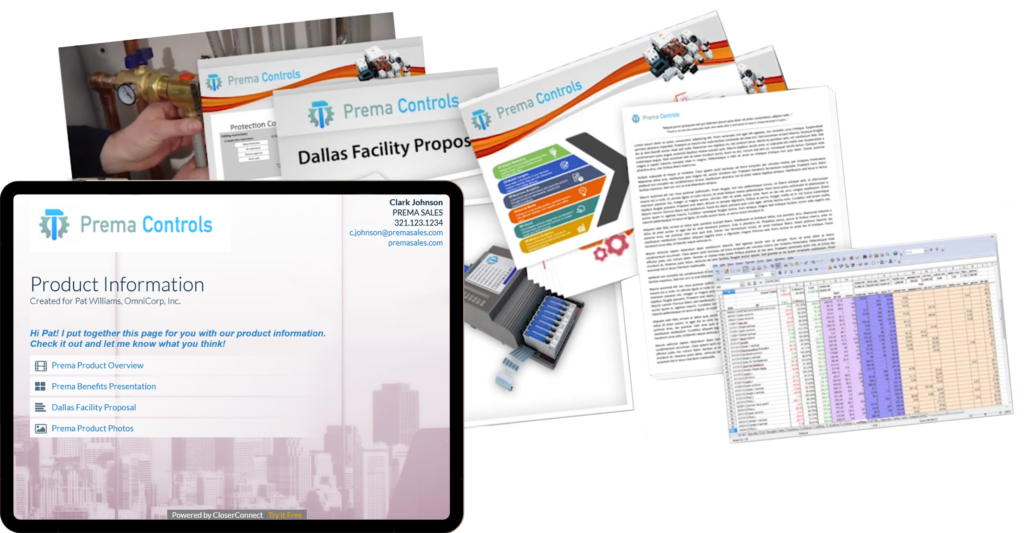 Quickly create a page with all of the product information your client needs!
