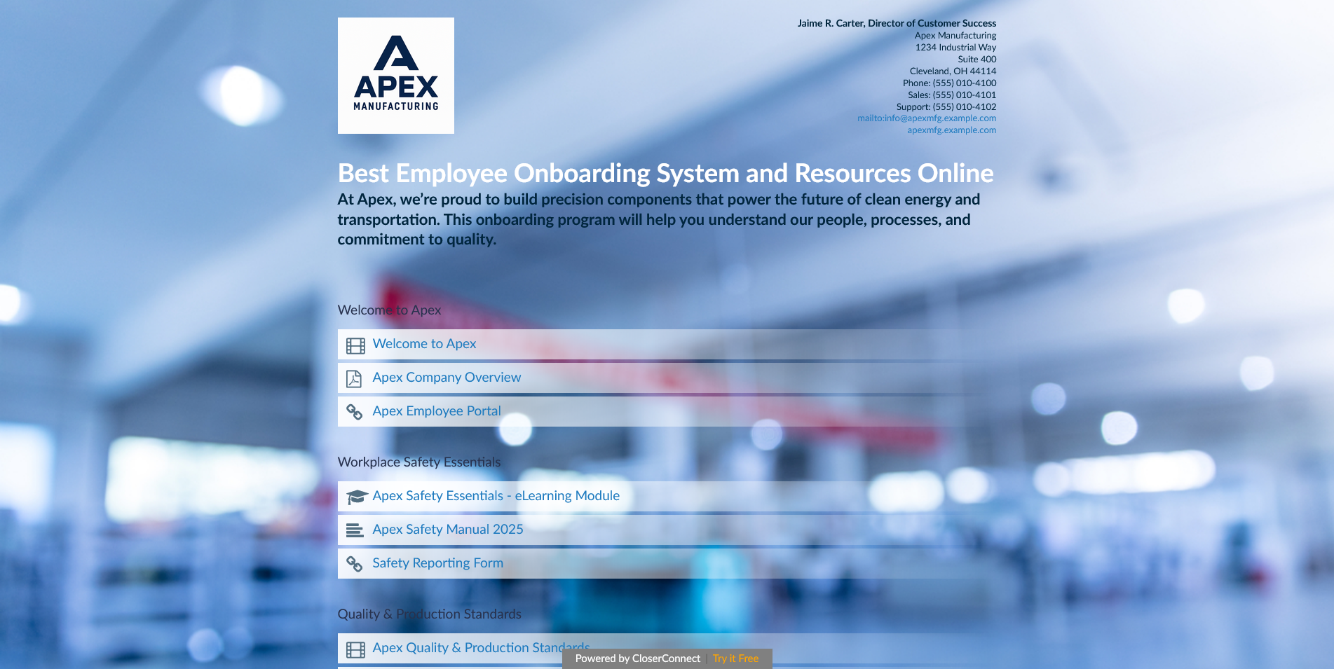 Best Employee Onboarding System and Resources Online - Page Made in CloserConnect Best Employee Onboarding System and Resources Online - Page Made in CloserConnect